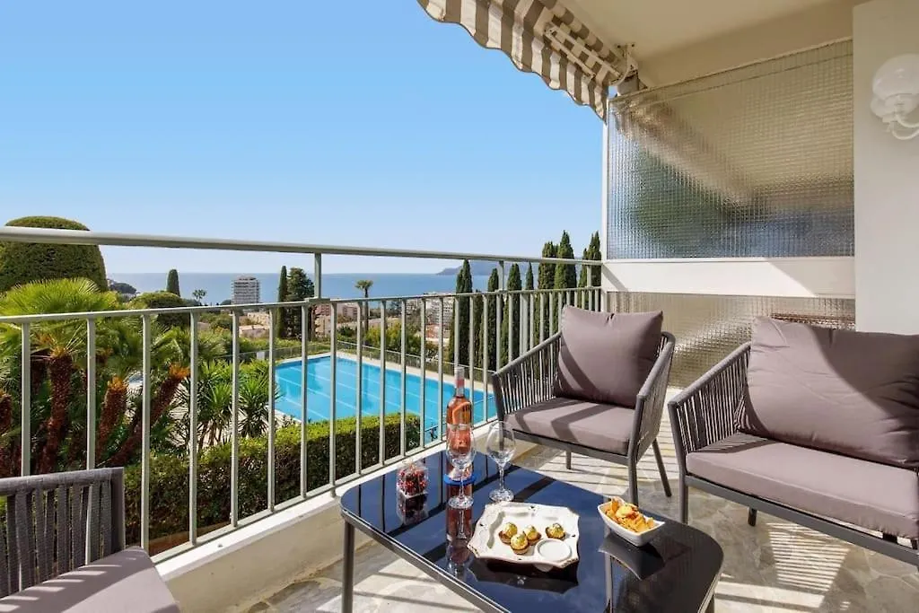Studio Calme Et Elegant Avec Vue Mer Cannes Apartment